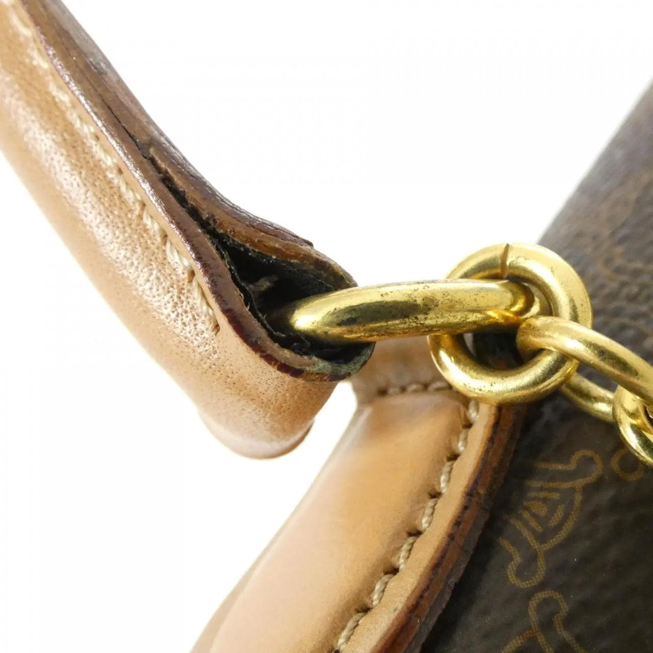 CELINE Handbag Canvas Brown Canvas Rank B - Thumbnail 7