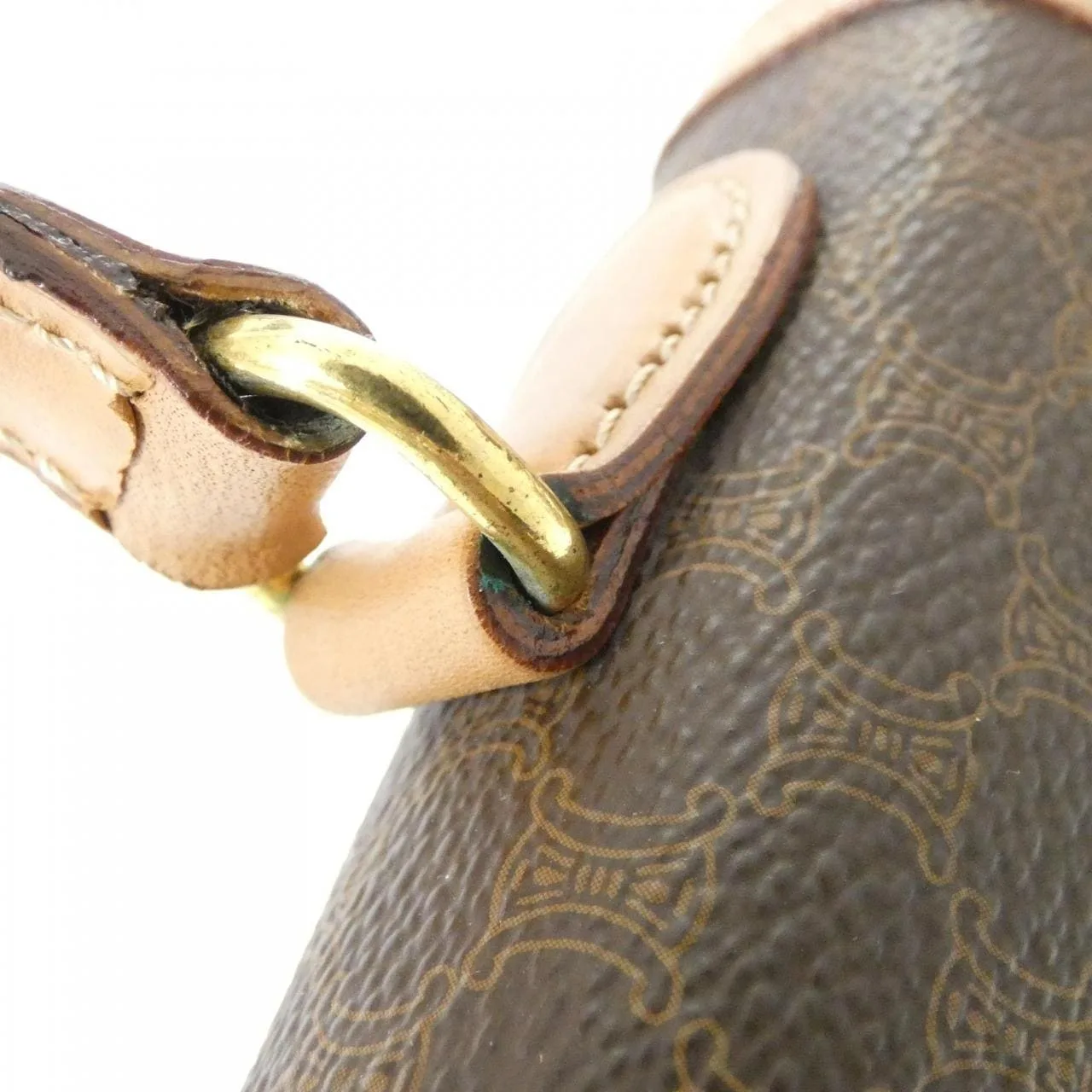 CELINE Handbag Canvas Brown Canvas Rank B - Thumbnail 8