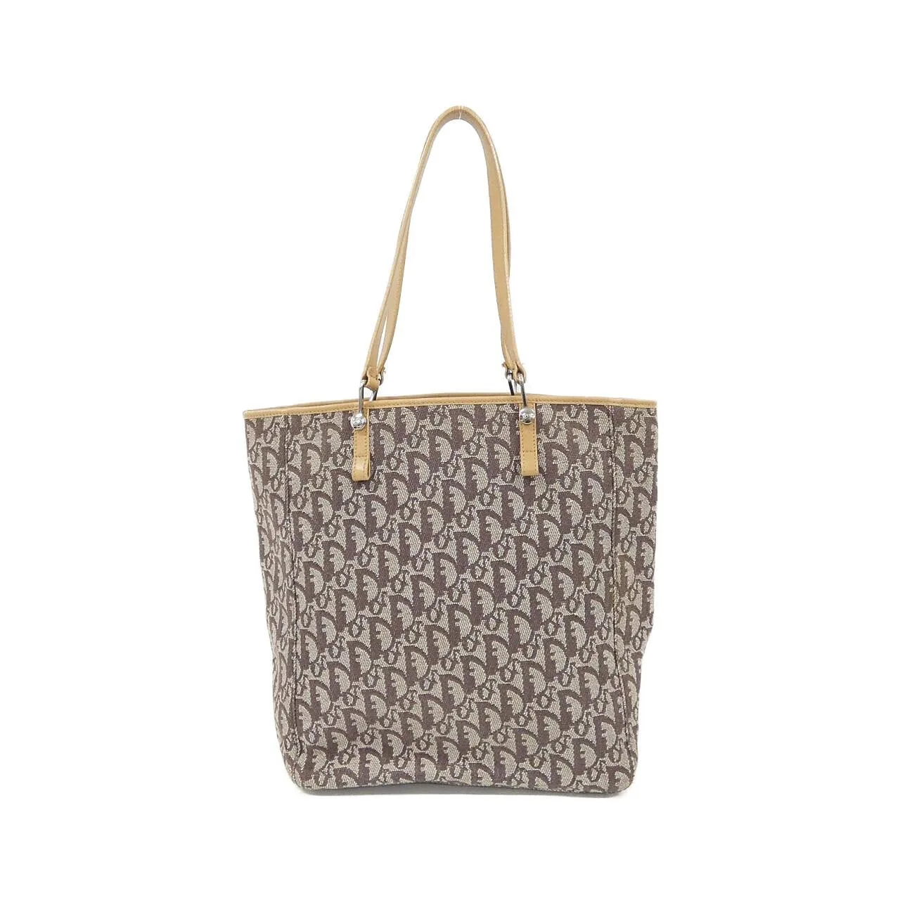 DIOR Handbag Canvas Brown Canvas Rank B - Thumbnail 2