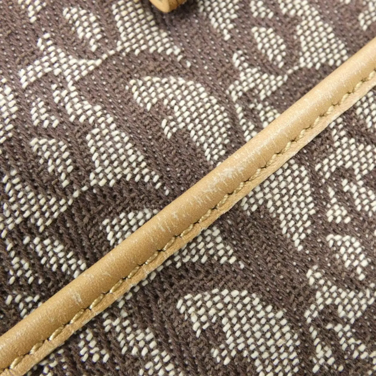 DIOR Handbag Canvas Brown Canvas Rank B - Thumbnail 4