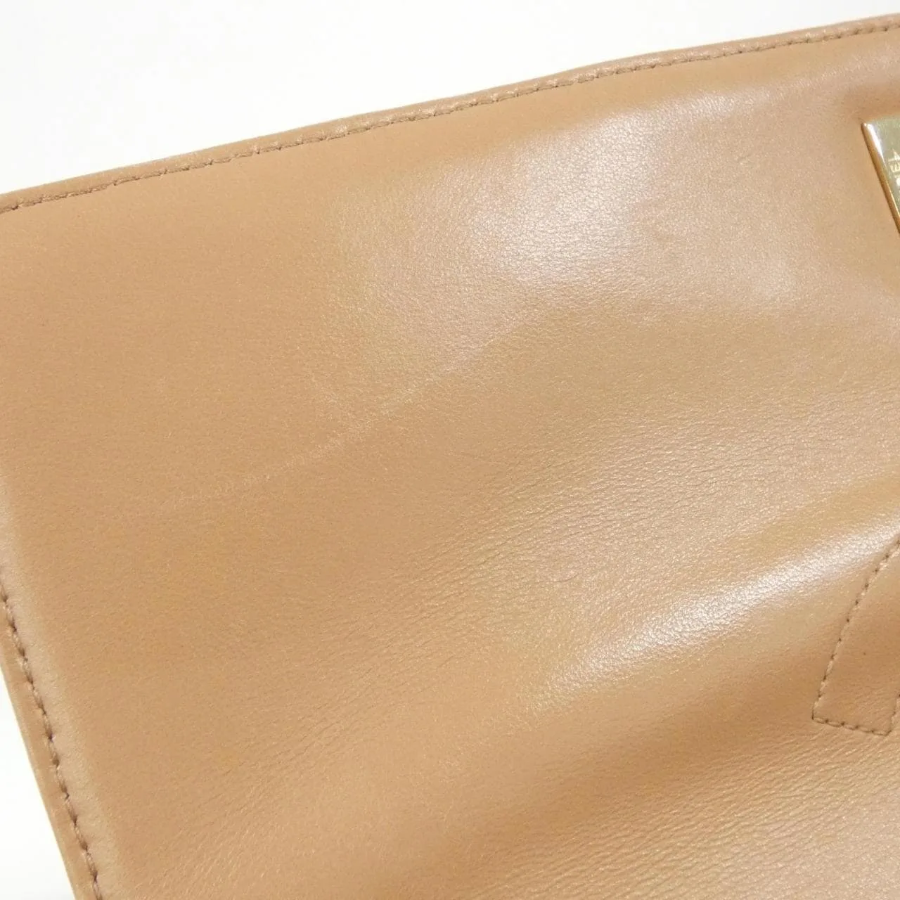 CHANEL 92237 Handbag Lambskin 米色 羊皮 中古品B - 縮圖 10