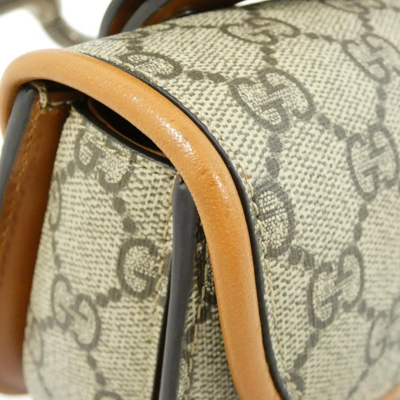 GUCCI 681137 UIQEN 腰包 帆布 黑色 帆布 中古品A - 縮圖 4