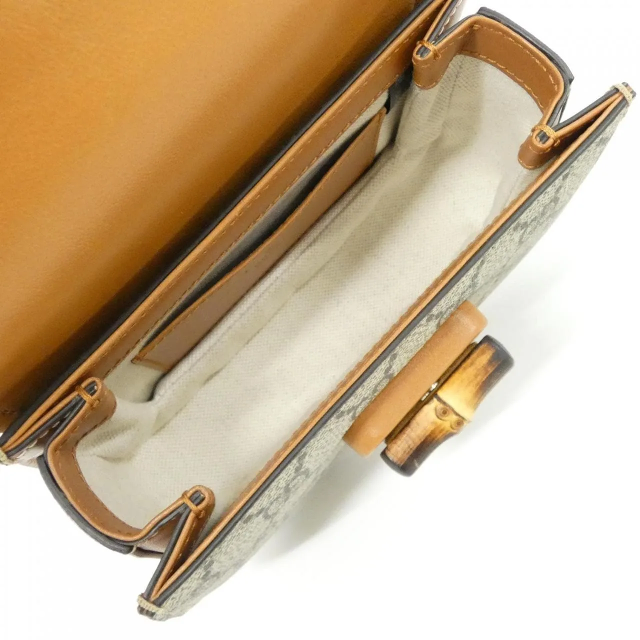 GUCCI 681137 UIQEN 腰包 帆布 黑色 帆布 中古品A - 縮圖 9