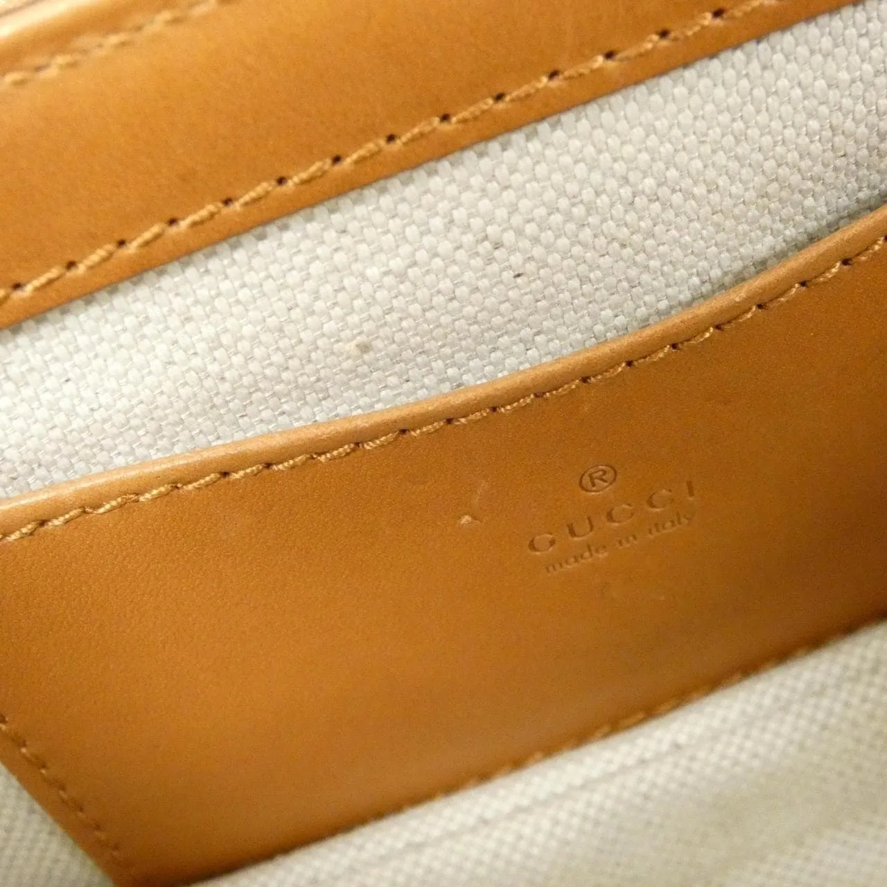 GUCCI 681137 UIQEN 腰包 帆布 黑色 帆布 中古品A - 縮圖 10