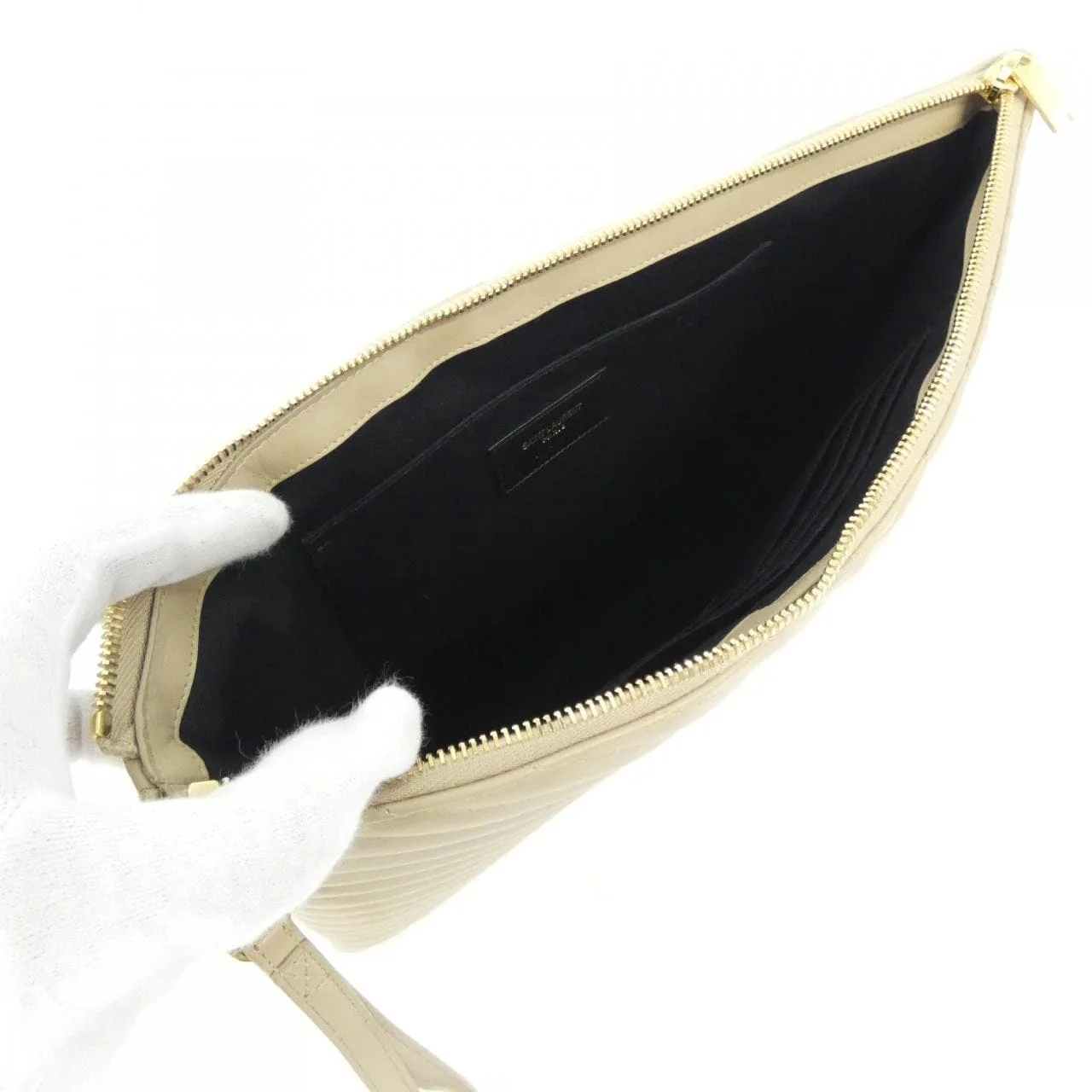 SAINT LAURENT 440222 CWU01 手提包 黑色 中古品A - 縮圖 6
