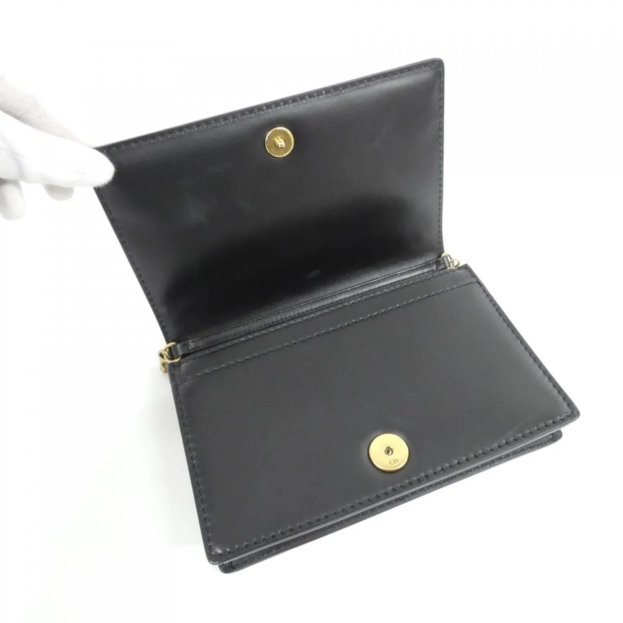 DIOR S0105CVZU Wallet Black Rank A - Thumbnail 7