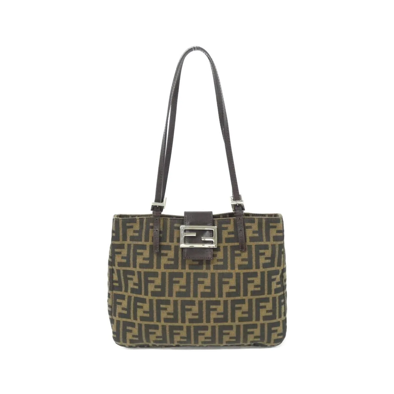 FENDI 26726 Shoulder Canvas Black