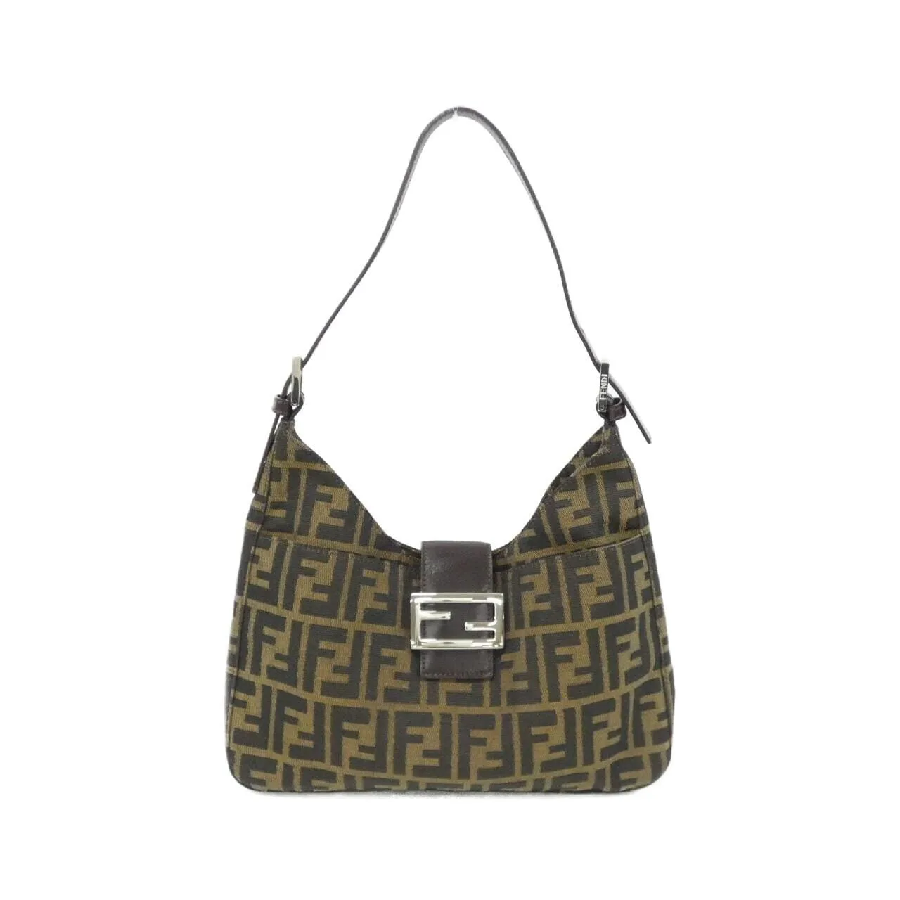 FENDI 26569 Shoulder Canvas Black