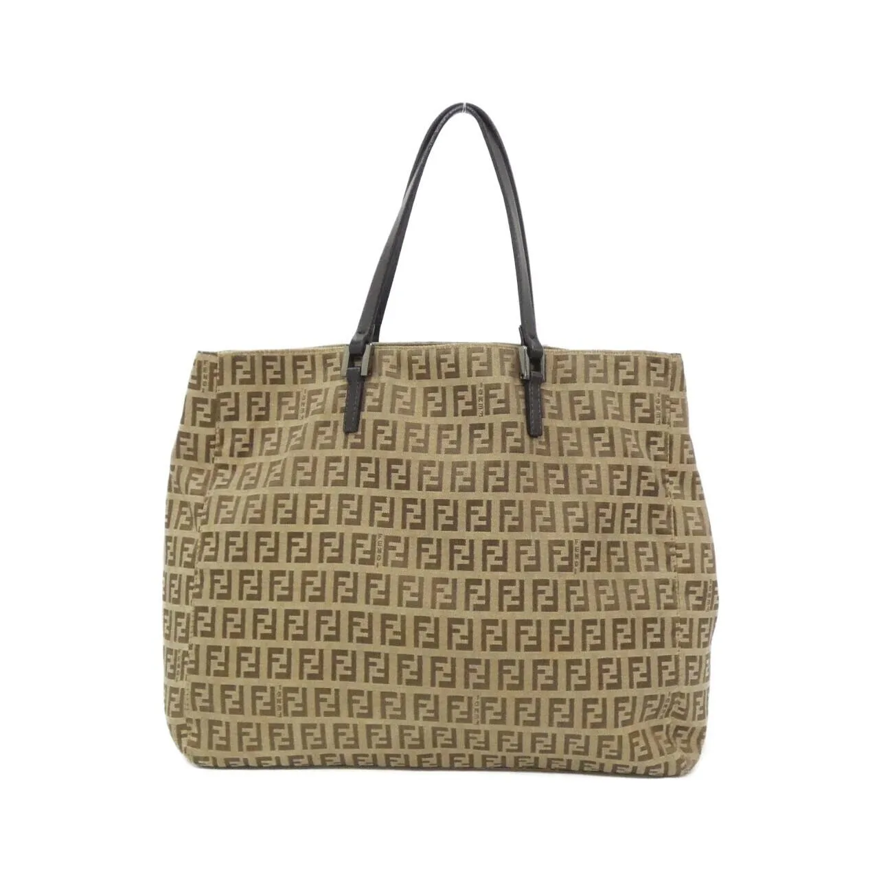 FENDI Sunshine Shopper 8BH019 Handbag Canvas Beige