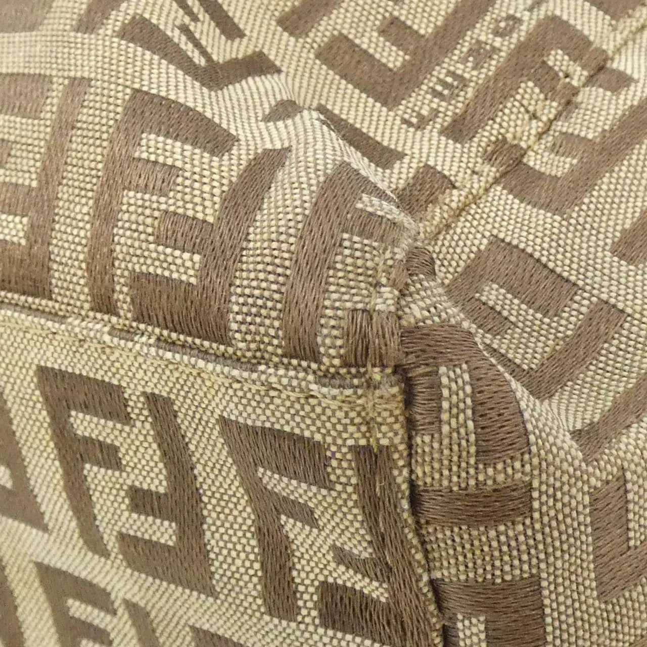 FENDI Sunshine Shopper 8BH019 Handbag Canvas Beige Canvas Rank A - Thumbnail 2