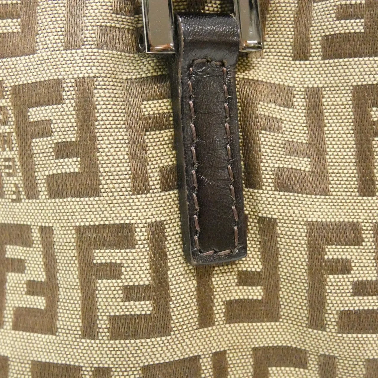 FENDI Sunshine Shopper 8BH019 Handbag Canvas Beige Canvas Rank A - Thumbnail 6