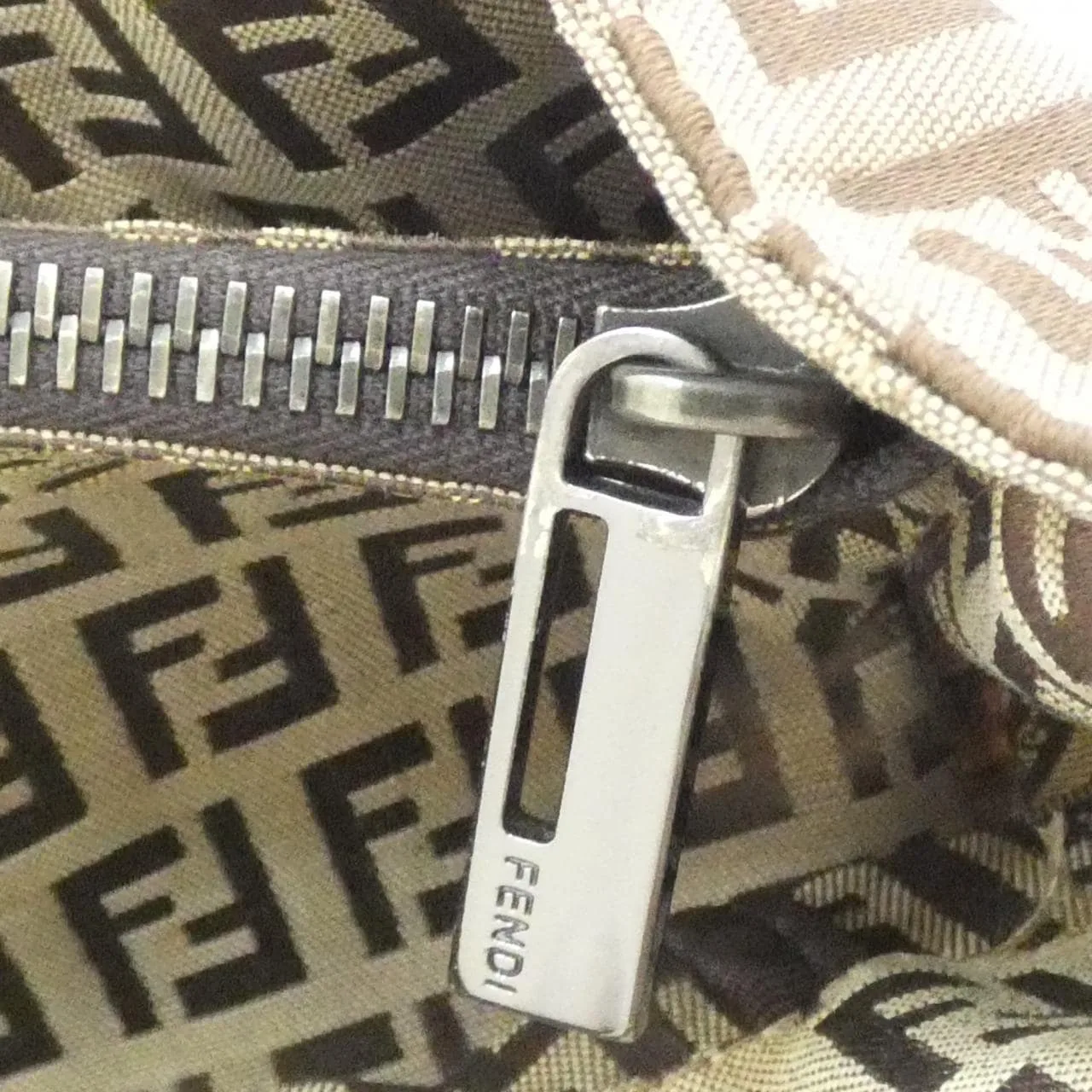 FENDI Sunshine Shopper 8BH019 Handbag Canvas Beige Canvas Rank A - Thumbnail 10