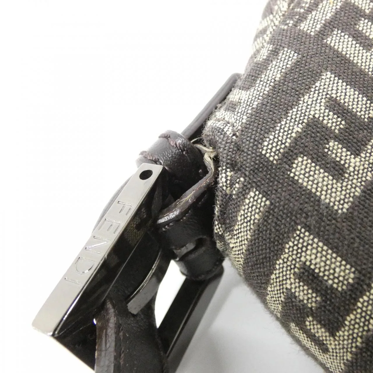 FENDI Baguette 8BR001 JQ4 Shoulder Canvas Black Canvas Rank A - Thumbnail 4