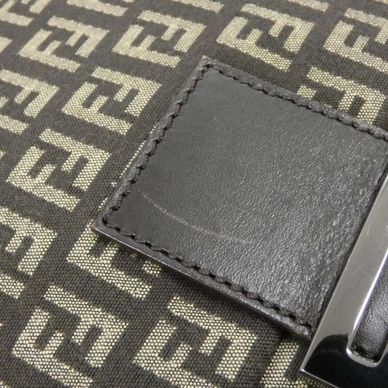 FENDI Baguette 8BR001 JQ4 Shoulder Canvas Black Canvas Rank A - Thumbnail 5