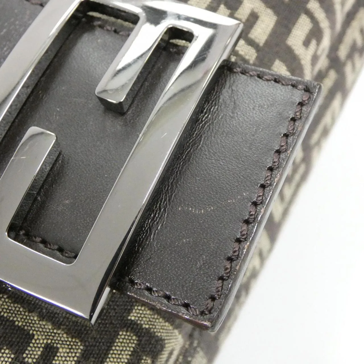 FENDI Baguette 8BR001 JQ4 Shoulder Canvas Black Canvas Rank A - Thumbnail 6