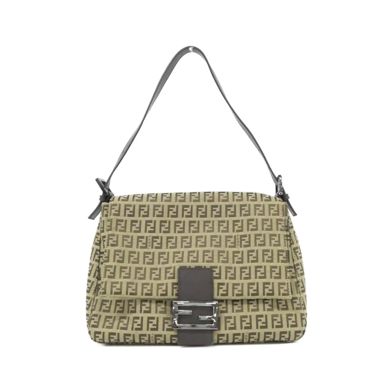 FENDI Baguette 8BR001 NY1 Shoulder Canvas Black