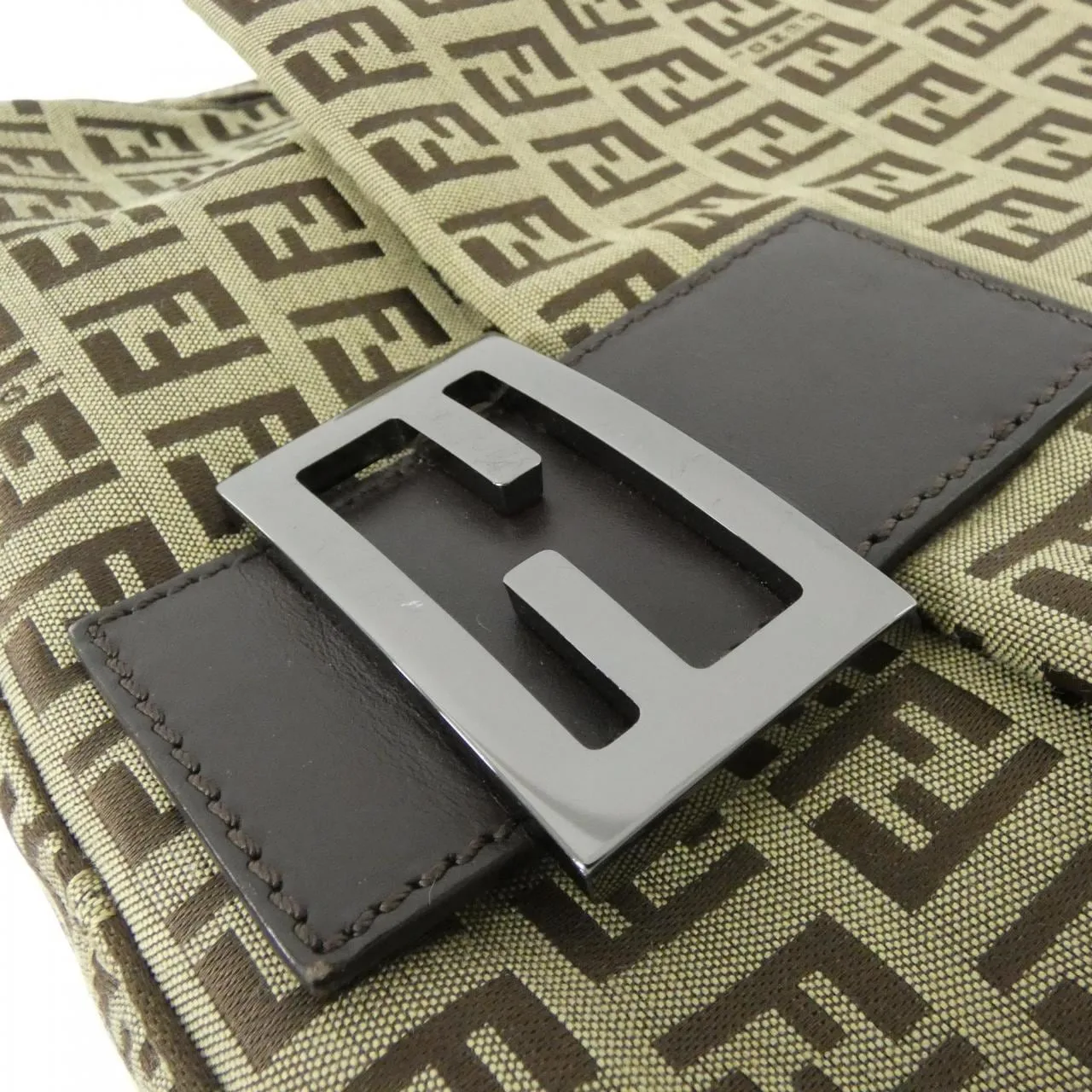 FENDI Baguette 8BR001 NY1 Shoulder Canvas Black Canvas Rank A - Thumbnail 4