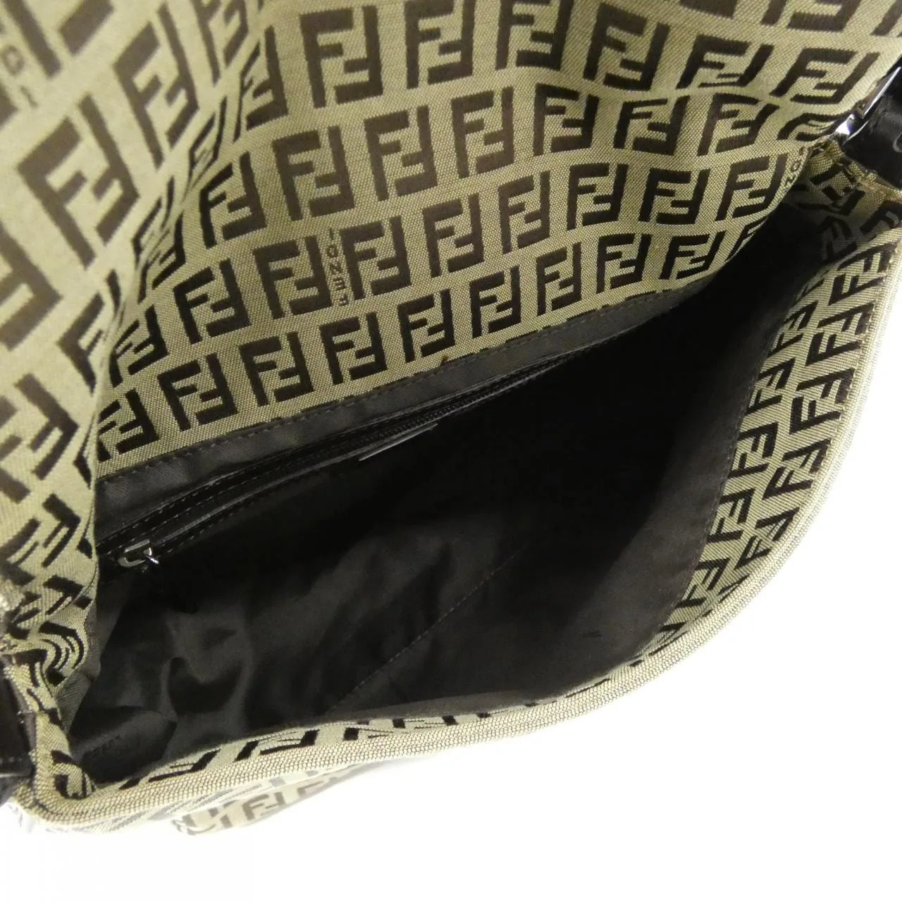 FENDI Baguette 8BR001 NY1 Shoulder Canvas Black Canvas Rank A - Thumbnail 6