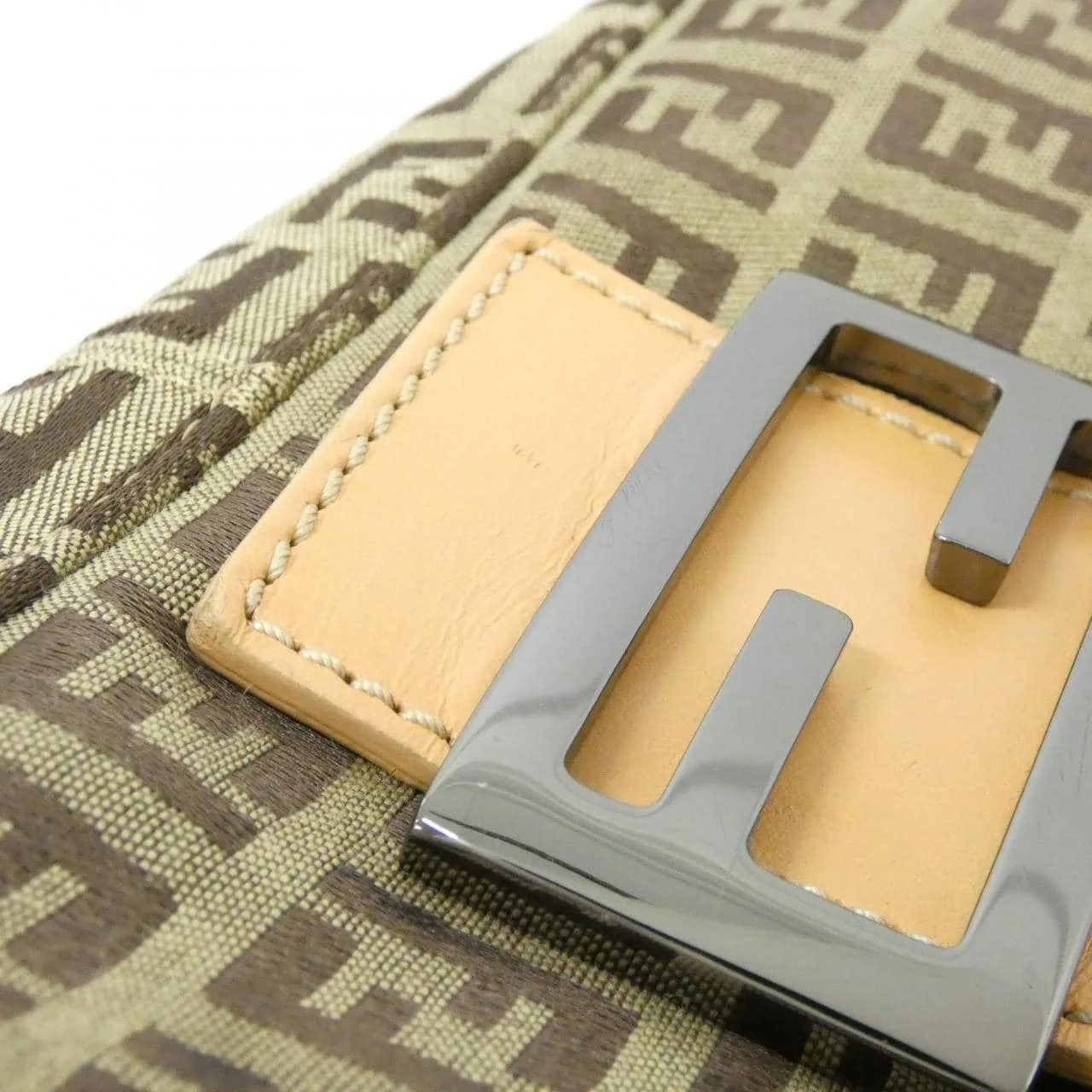 FENDI Baguette 8BR001 Shoulder Canvas Beige Canvas Rank A - Thumbnail 4