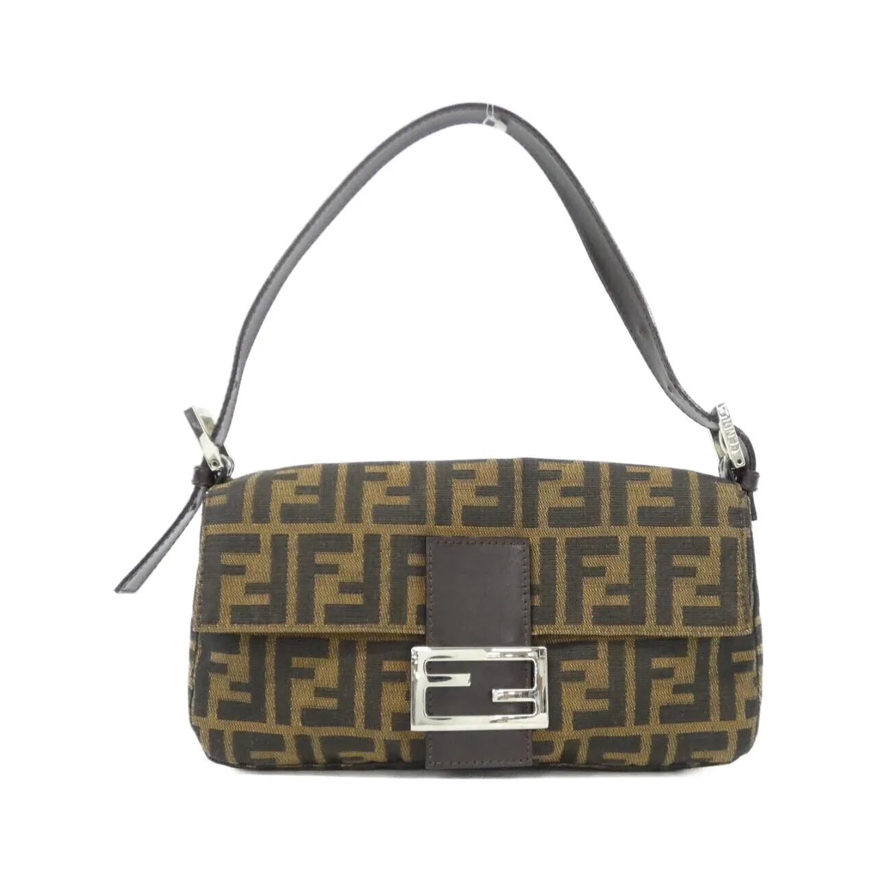 FENDI Baguette 26424 Shoulder Canvas Black