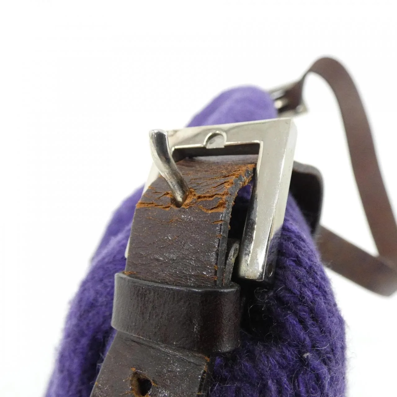 FENDI Baguette 26325 Shoulder Purple Rank B - Thumbnail 6