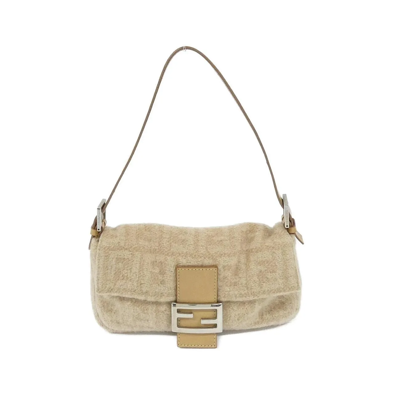 FENDI Baguette 26424 Shoulder Beige