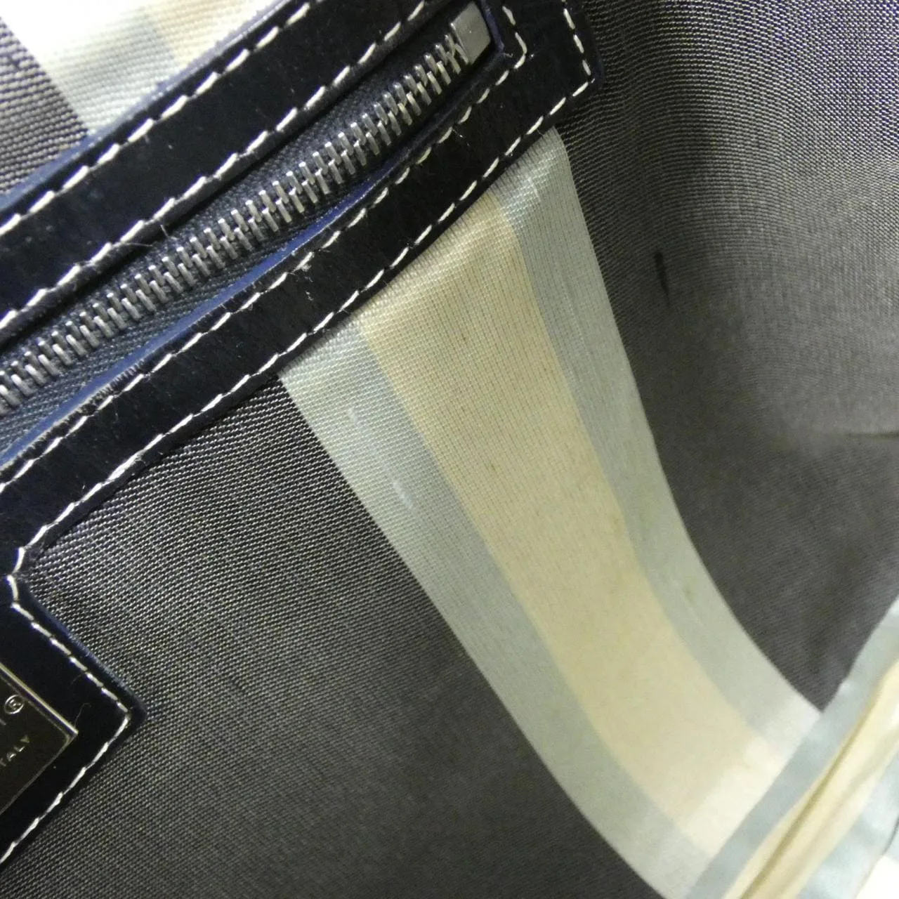 FENDI 17260 Handbag Canvas Navy Canvas Rank B - Thumbnail 9