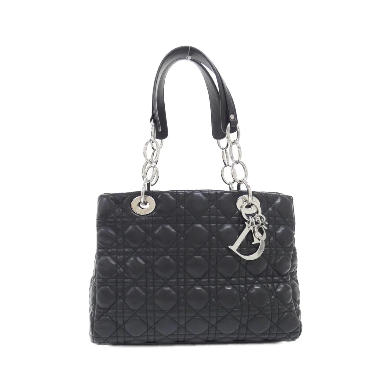 DIOR M0955PCAL Shoulder Lambskin Black