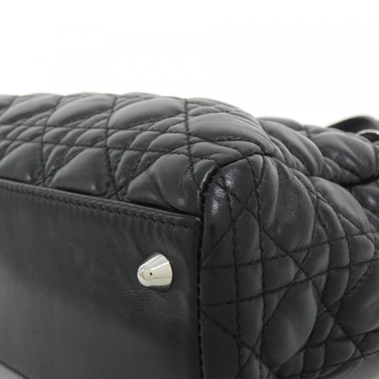 DIOR M0955PCAL Shoulder Lambskin Black Lambskin Rank A - Thumbnail 3
