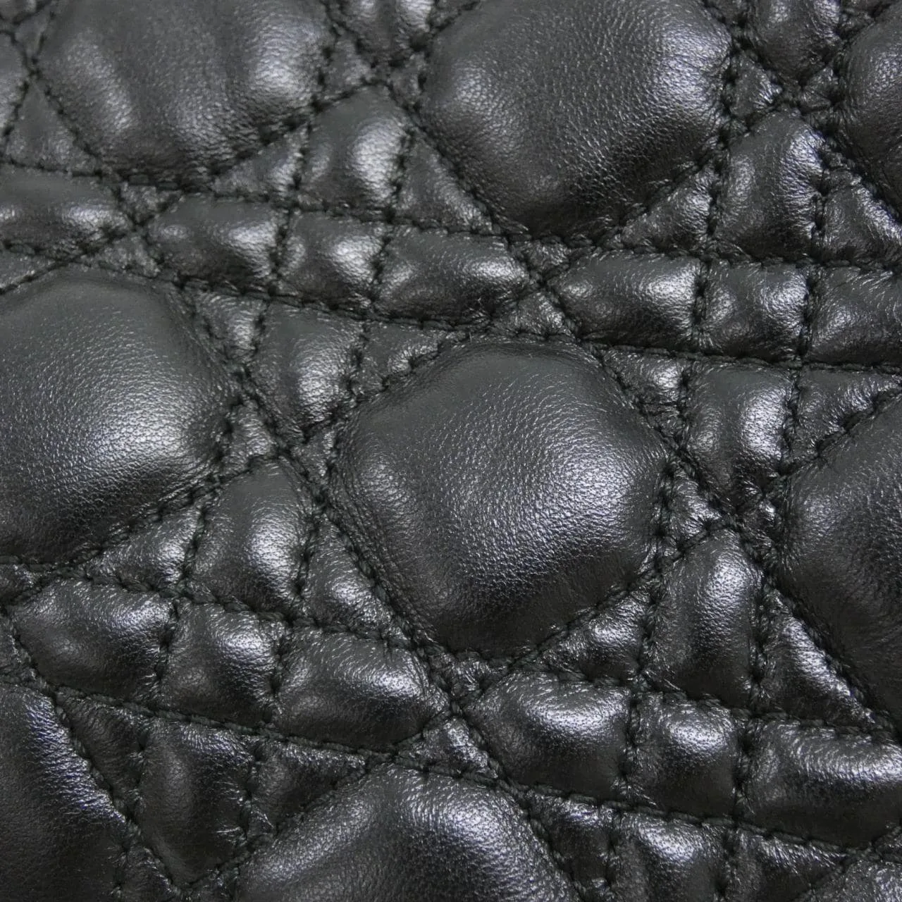 DIOR M0955PCAL Shoulder Lambskin Black Lambskin Rank A - Thumbnail 5