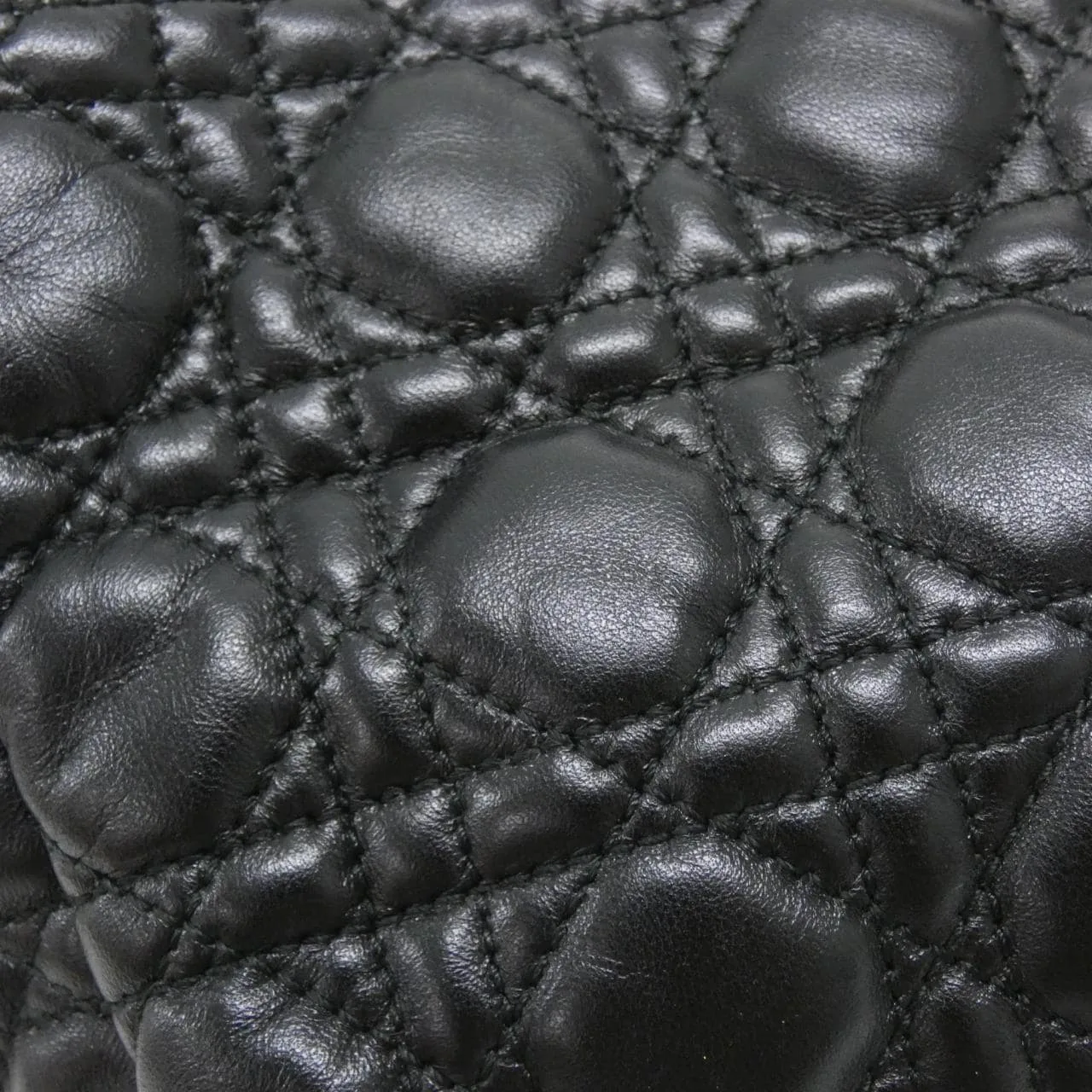 DIOR M0955PCAL Shoulder Lambskin Black Lambskin Rank A - Thumbnail 6