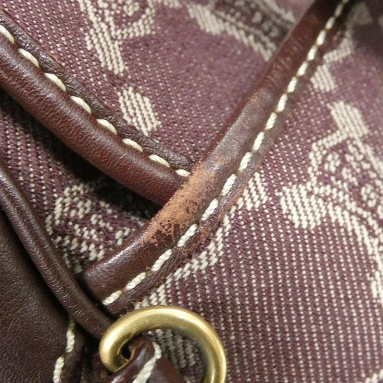 CELINE Shoulder Canvas Bordeaux Canvas Rank A - Thumbnail 6