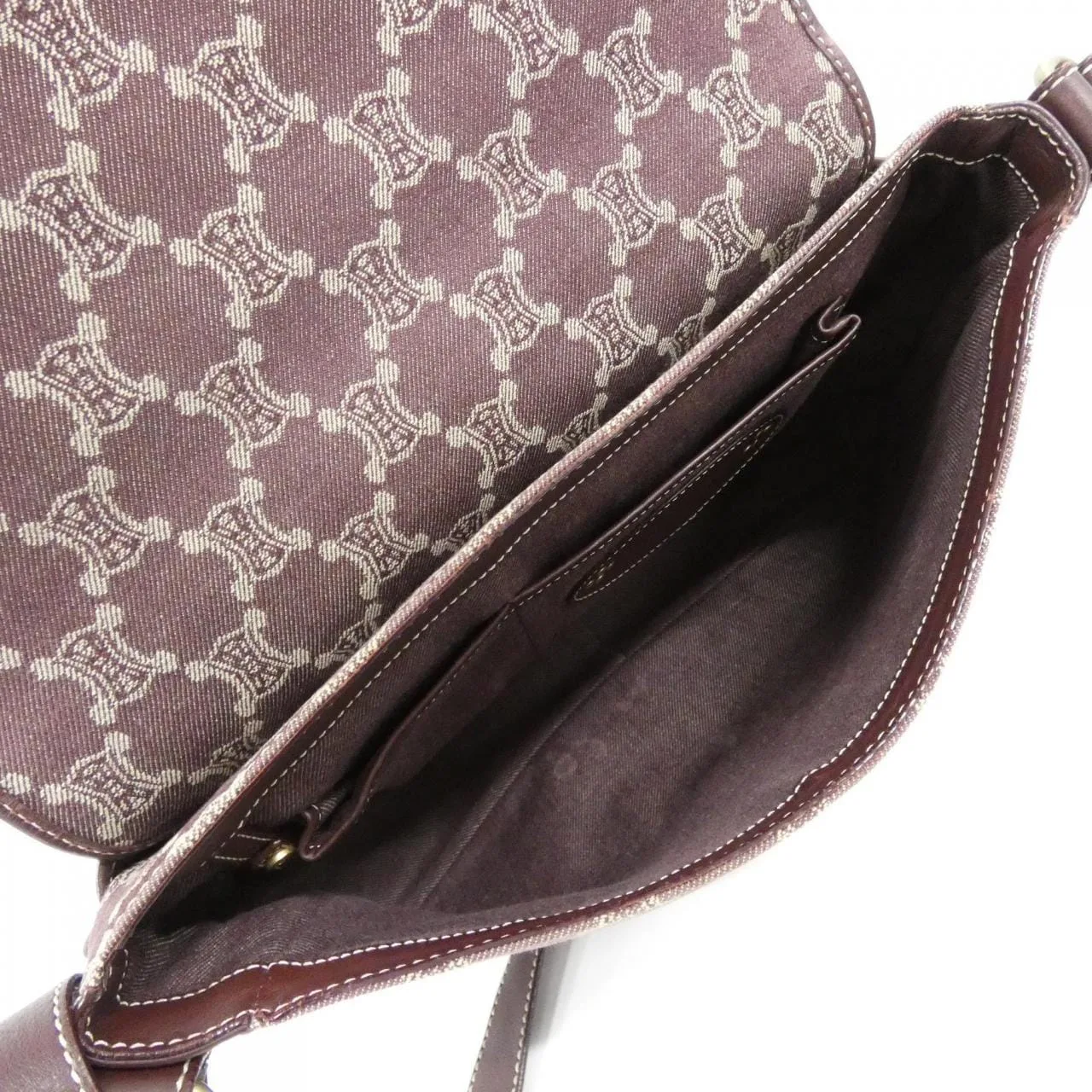 CELINE Shoulder Canvas Bordeaux Canvas Rank A - Thumbnail 9