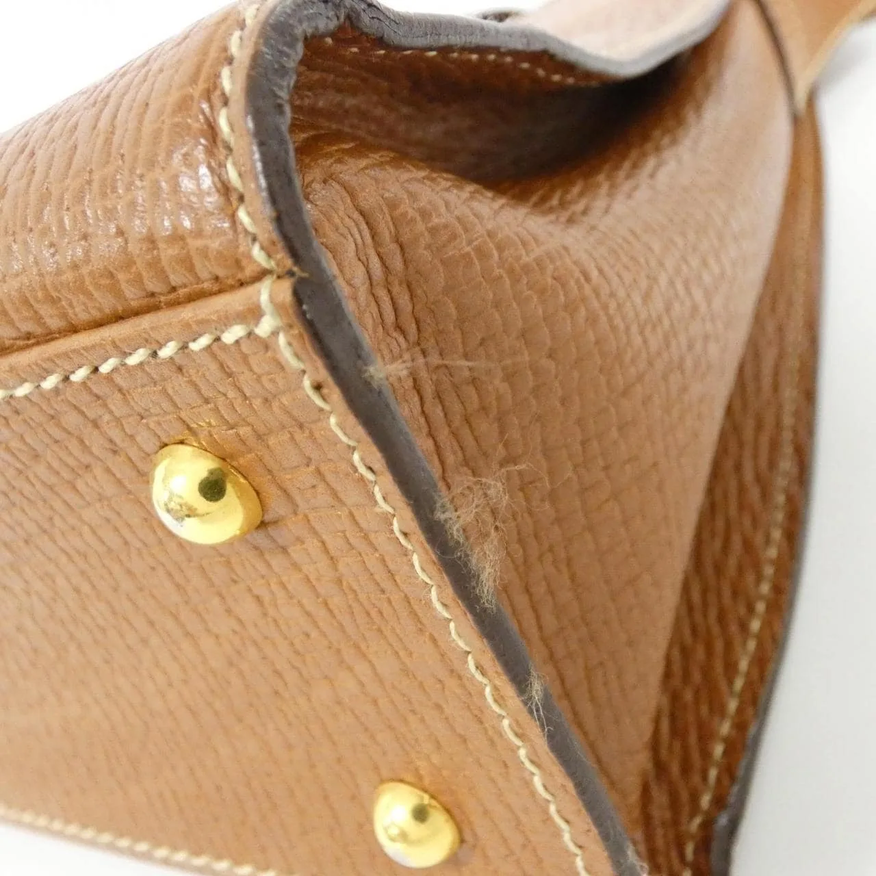 LOEWE Shoulder Leather Brown Leather Rank A - Thumbnail 3