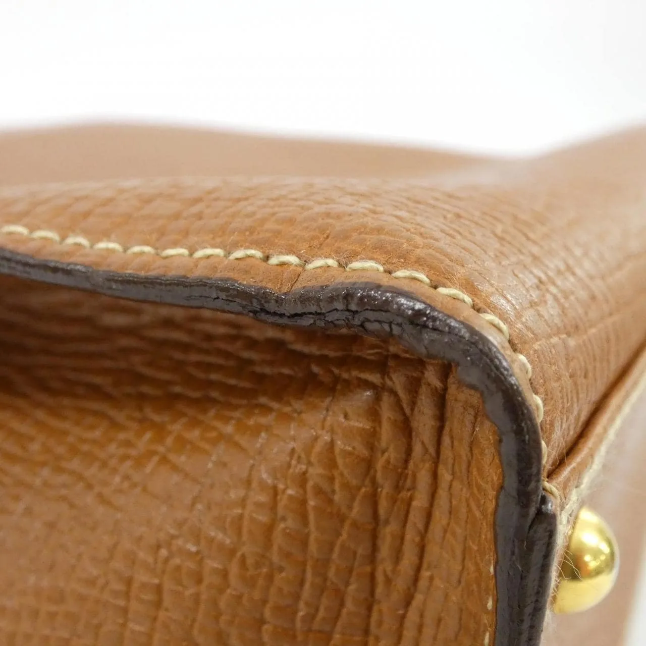 LOEWE Shoulder Leather Brown Leather Rank A - Thumbnail 4