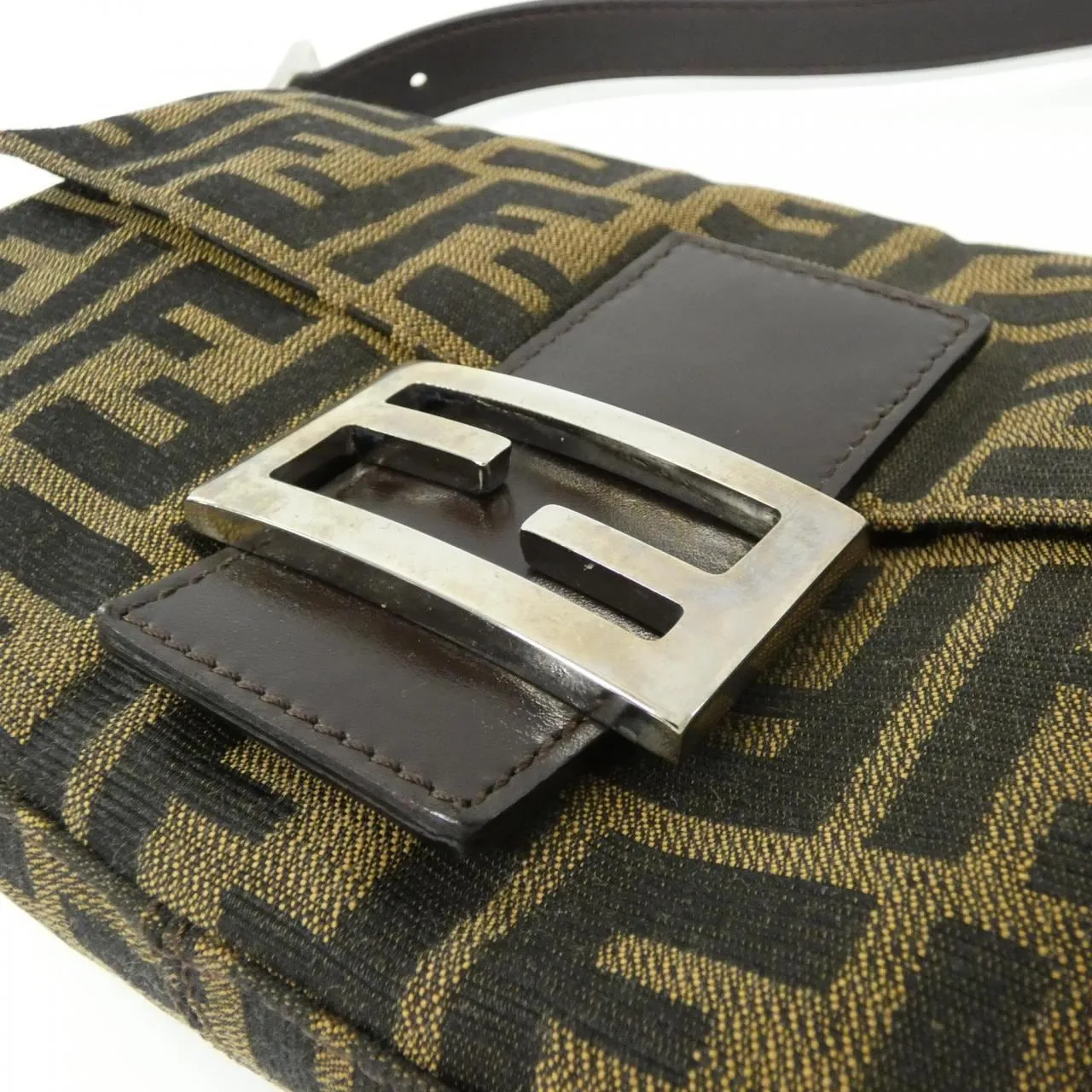 FENDI Baguette 26424 Shoulder Canvas Black Canvas Rank A - Thumbnail 4