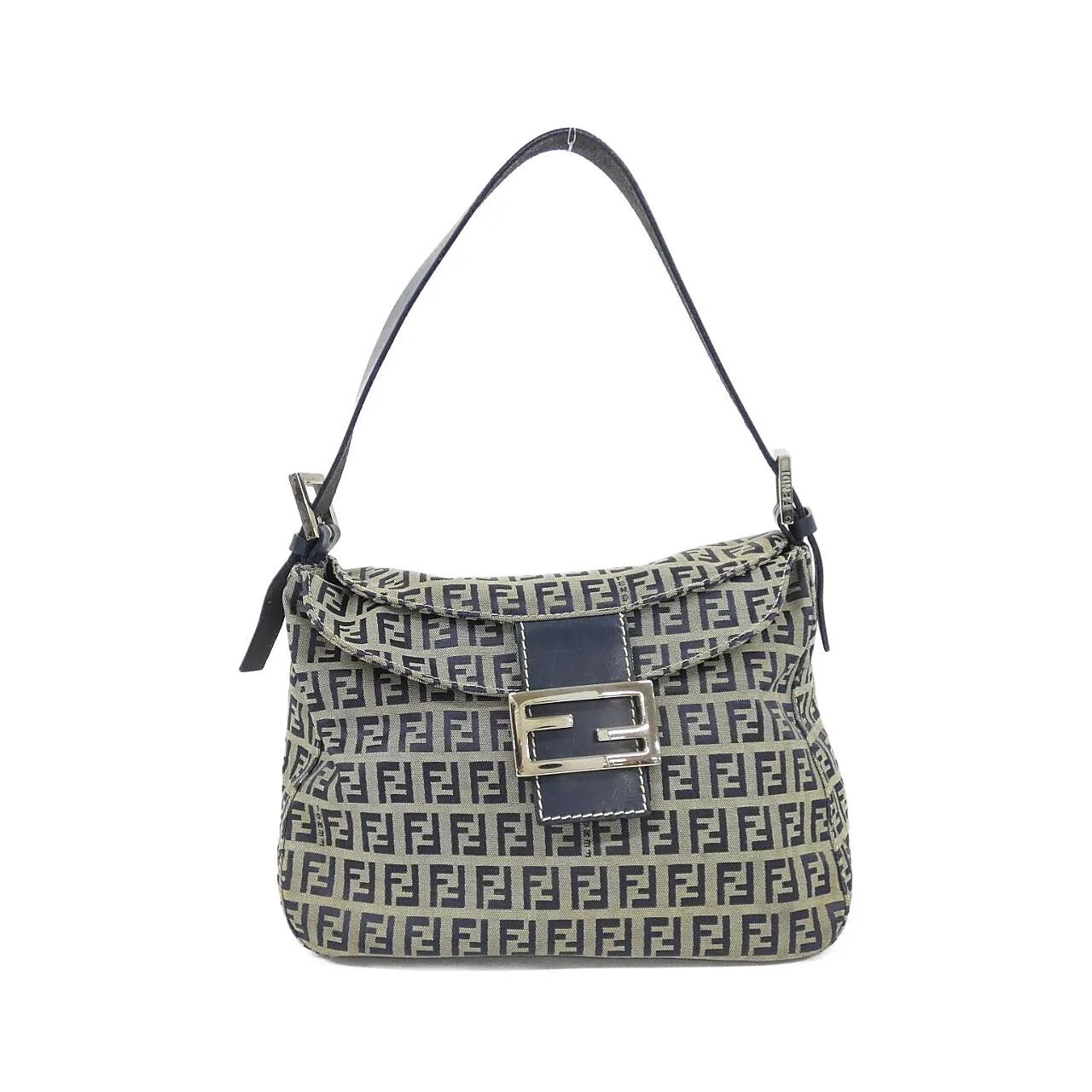 FENDI 26426 Shoulder Canvas Navy
