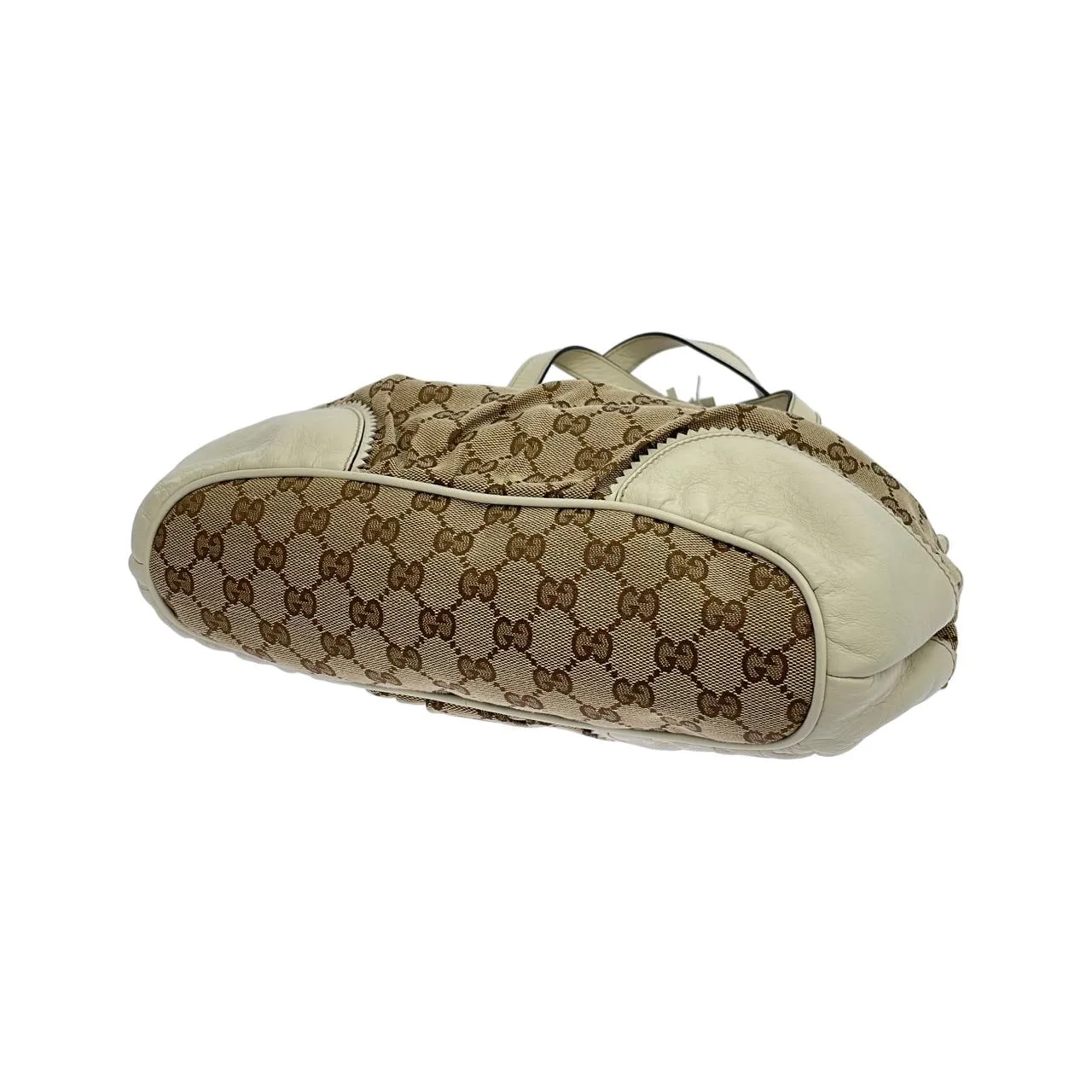 GUCCI 211955 手提包 帆布 米色 帆布 中古品A - 縮圖 3