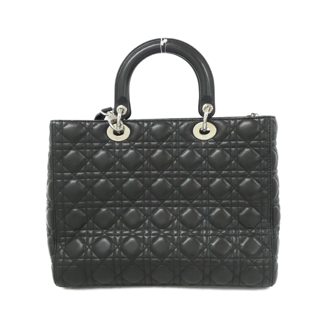 DIOR Lady Dior CAL44561 Handbag Lambskin Black Lambskin Rank A - Thumbnail 2