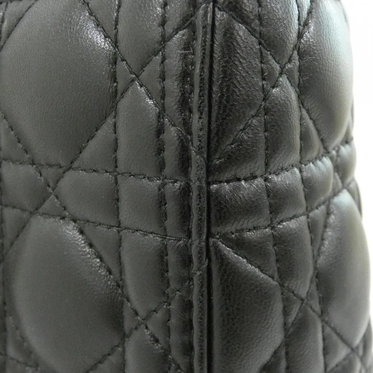 DIOR Lady Dior CAL44561 Handbag Lambskin Black Lambskin Rank A - Thumbnail 5