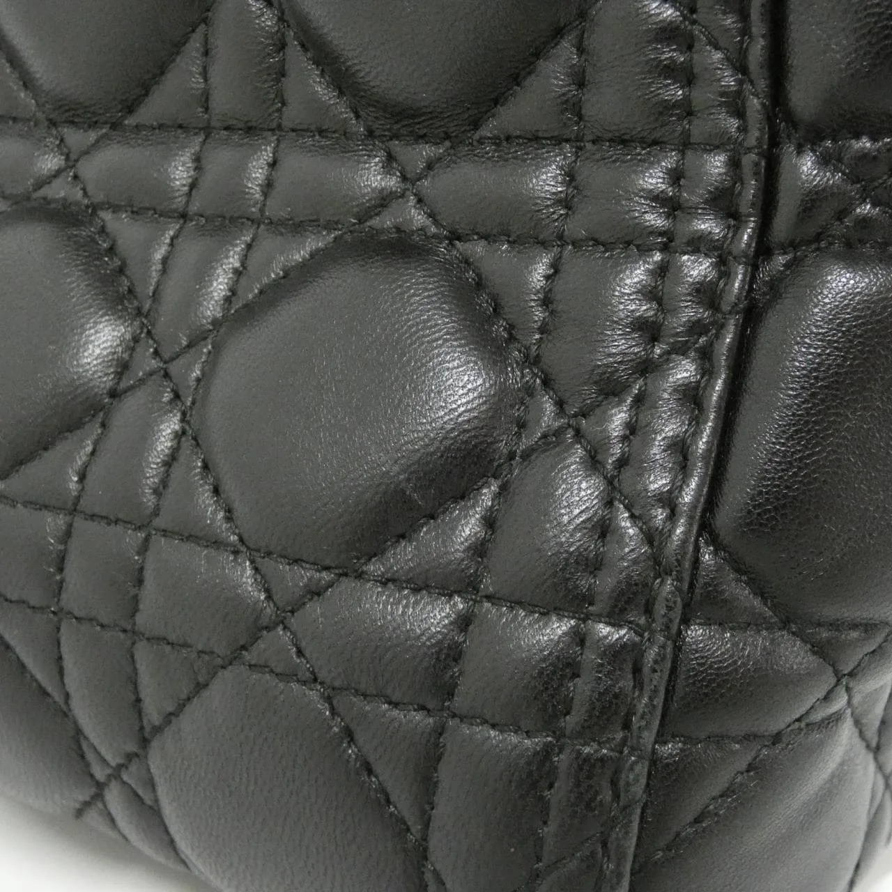 DIOR Lady Dior CAL44561 Handbag Lambskin Black Lambskin Rank A - Thumbnail 7