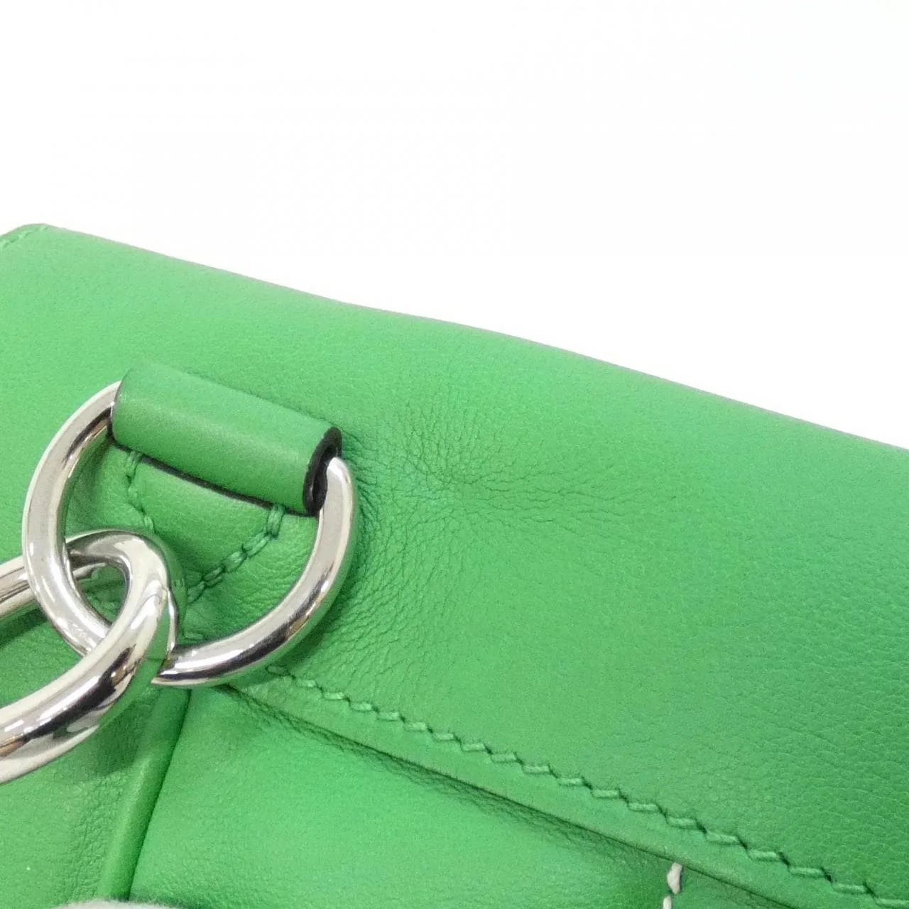 HERMES Shoulder Swift Black Swift Leather Rank A - Thumbnail 7