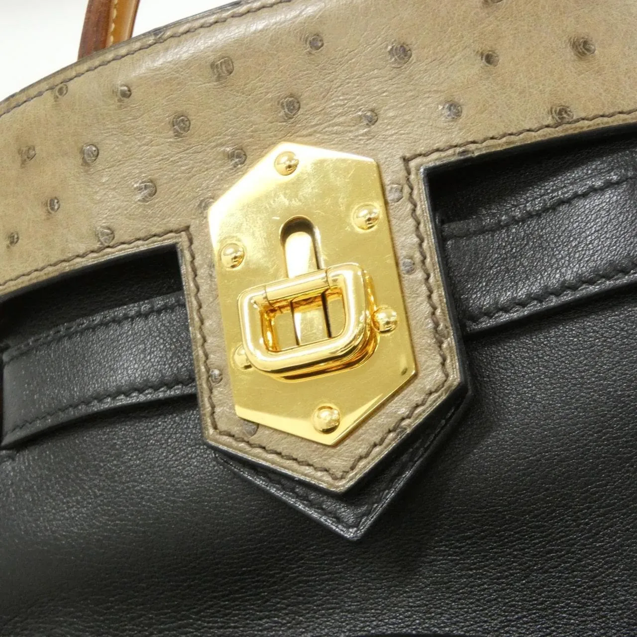 HERMES 肩背包 鴕鳥皮 4