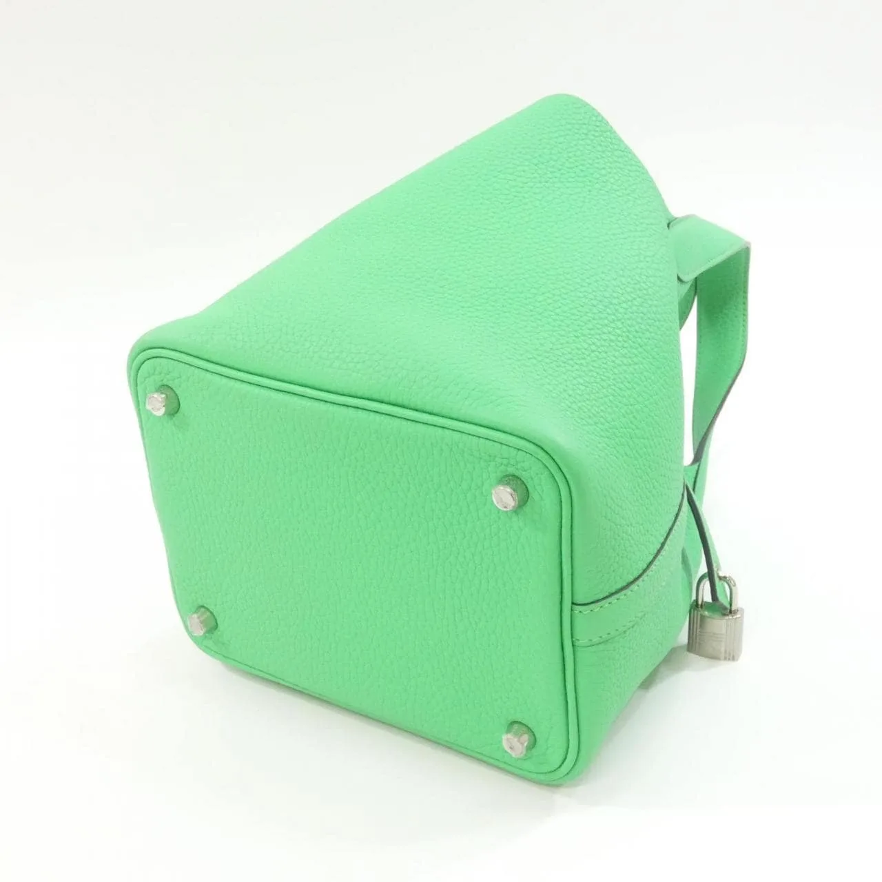 HERMES Picotin 056289CK Handbag Clemence Black Clemence Leather Rank A - Thumbnail 2