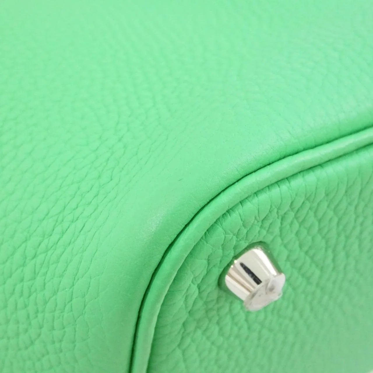 HERMES Picotin 056289CK Handbag Clemence Black Clemence Leather Rank A - Thumbnail 4