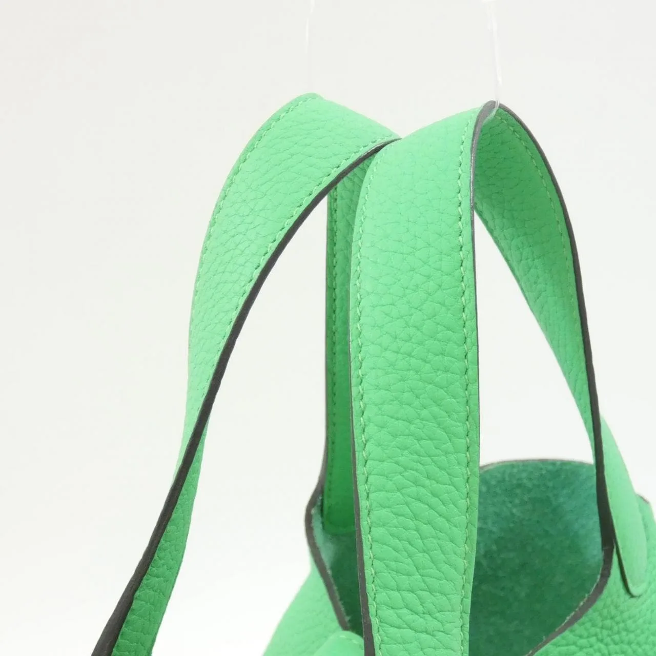 HERMES Picotin 056289CK Handbag Clemence Black Clemence Leather Rank A - Thumbnail 7