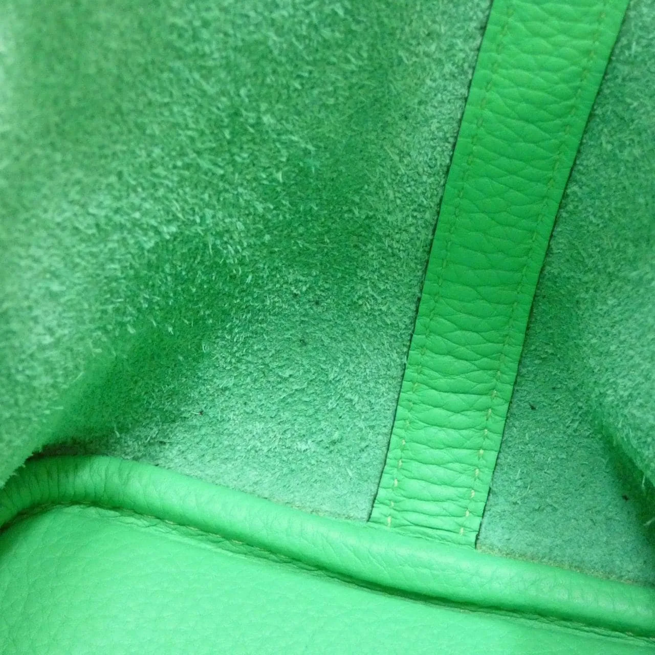 HERMES Picotin 056289CK Handbag Clemence Black Clemence Leather Rank A - Thumbnail 9