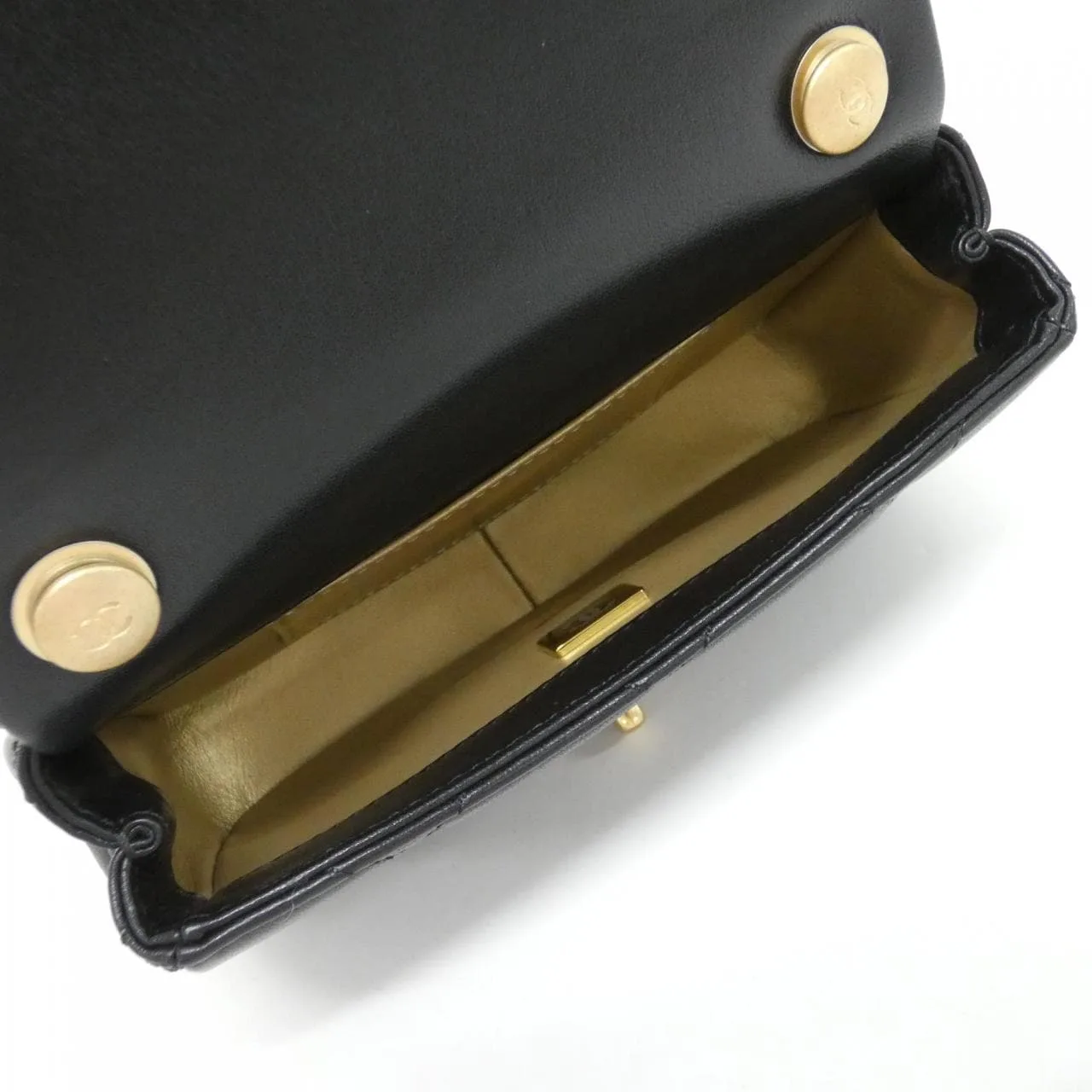 CHANEL AS4868 肩背包 羊皮 黑色 羊皮 中古品A - 縮圖 6