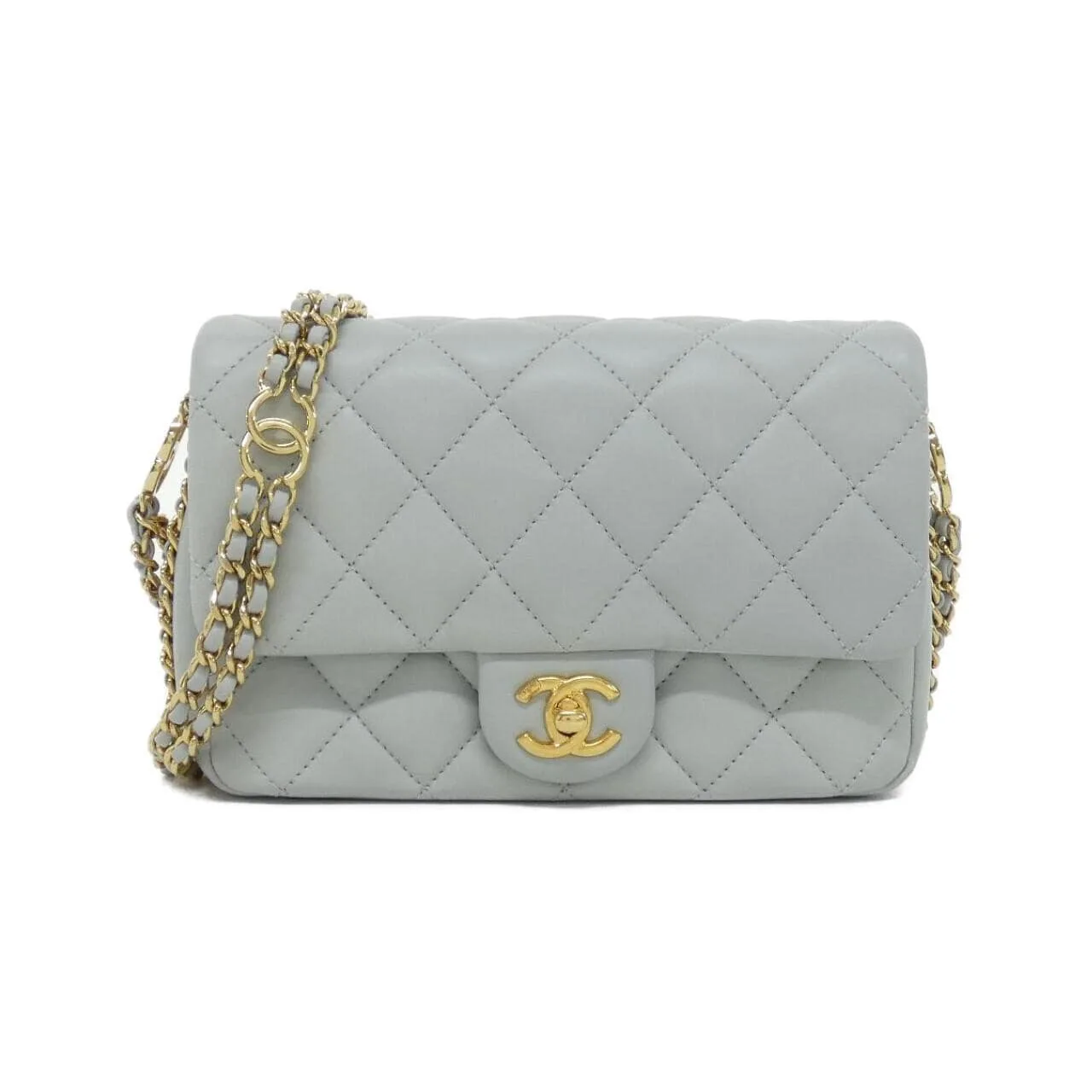 CHANEL Chanel 22 AS3757 肩背包 羊皮 Grey