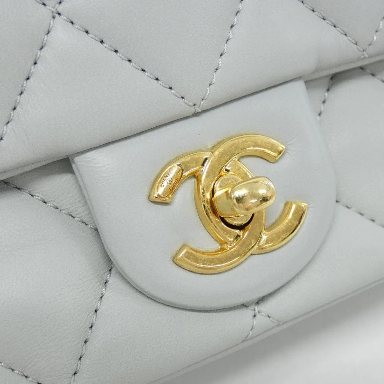 CHANEL Chanel 22 AS3757 肩背包 羊皮 灰色 羊皮 中古品A - 縮圖 5